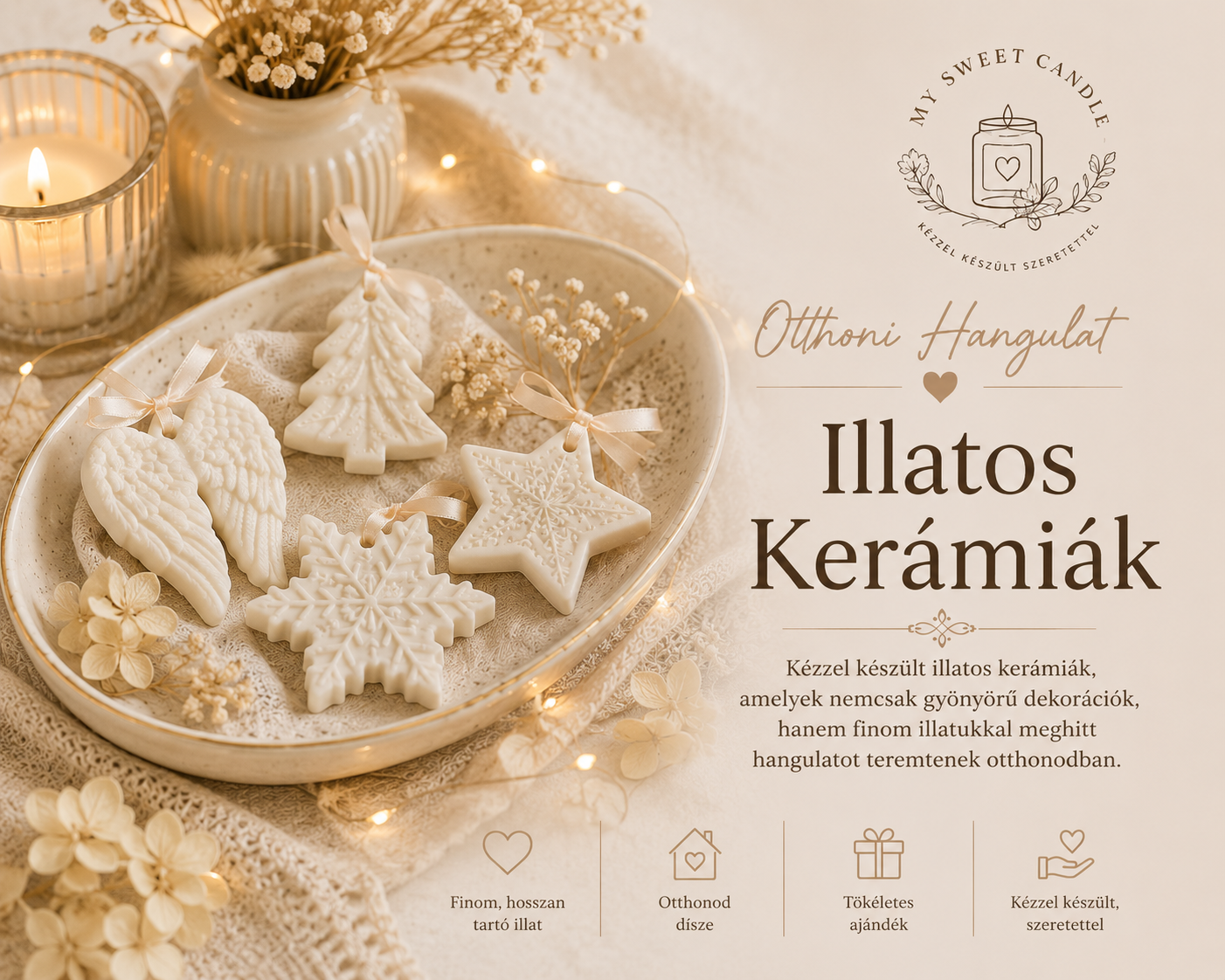 Illatos Kerámiadíszek